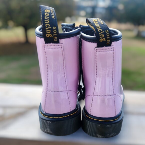 Kids Doc Marten Boots Pink - Picture 3 of 6